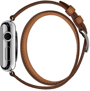 Apple Watch Hermes Barenia Leather Double Tour Large 38mm/40mm/41mm/42mm Fauve (MMME2)