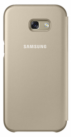 Samsung Neon Flip Cover for Galaxy A5 2017 A520 (EF-FA520PFEGRU) Gold