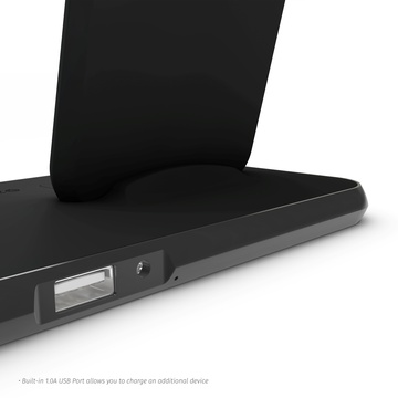Zens Stand + Dock + Watch Aluminium Wireless Charger 10W Black (ZEDC07B/00)