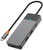 WIWU Linker 7in1 USB-C to (USB-C+2xUSB3.1+HDMI+SD-MicroSD+PD) 100W Grey (A721HD)