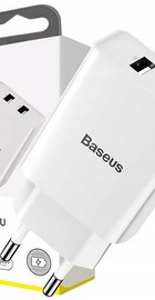 Baseus Speed Mini Dual U Charger 10.5W White (CCFS-R02)