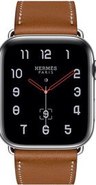 Apple Watch Hermes Series 4 GPS + Cellular 40mm Stainless Steel Case with Fauve Barenia Leather Single Tour (MU6M2)