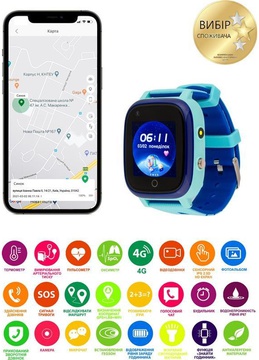 AmiGo GO005 4G WIFI Thermometer Blue