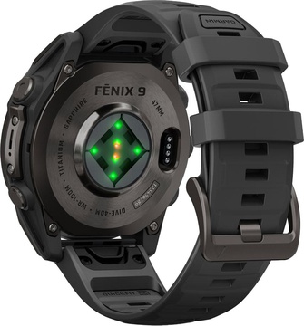 Garmin Fenix 9 47mm Carbon Gray DLC Titanium with Black Silicone Band (010-04762-10/11)