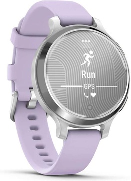 Garmin Lily 2 Active Silver with Purple Jasmine Silicone Band (010-02891-01)