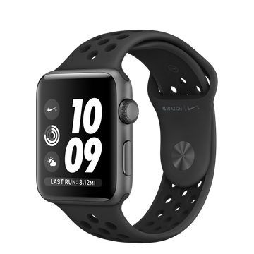Apple Watch Nike+ 42mm Series 3 GPS Space Gray Aluminum Case with Anthracite/Black Nike Sport Band (MQL42)