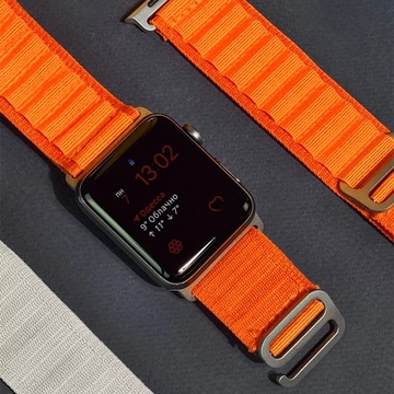 Apple Alpine Loop Band Medium for Watch 42mm/44mm/45mm/49mm Orange (high copy)
