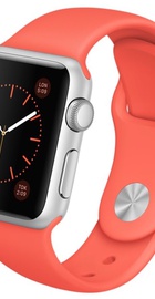 Apple Watch Sport 38mm Silver Aluminum Case with Apricot Sport Band (MMF12)