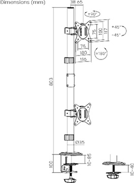 Brateck LDT66-C02V