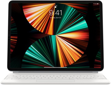 Apple Magic Keyboard for iPad Pro 12.9" 5th gen. LL/A + грав RU/UA White (MJQL3)
