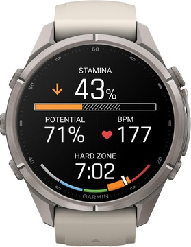 Garmin Fenix 9 Pro inReach 43mm Titanium with Fog Gray/Dark Sandstone Silicone Band (010-04335-80/81)
