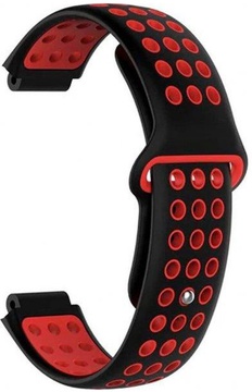 Garmin Ремінець QuickFit Universal 16 Nike-style Silicone Band Black/Red (U16-NSSB-BKRD)