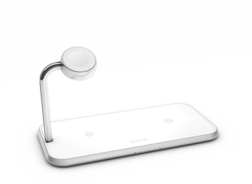 Zens Dual Aluminium Wireless Charger + Apple Watch 10W White (ZEDC05W/00)