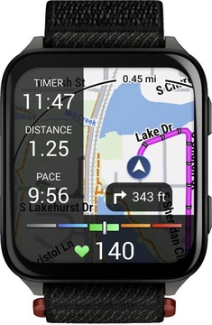 Garmin Venu X1 Black with Slate Titanium Caseback and Black ComfortFit Nylon Band (010-02980-00/02)