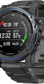 Garmin Descent Mk1 Dive Computer, Gray Sapphire with DLC Titanium Band (010-01760-01/010-01760-11)