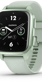 Garmin Venu Sq 2 Metallic Mint Aluminum Bezel with Cool Mint Case and Silicone Band (010-02701-02/12)