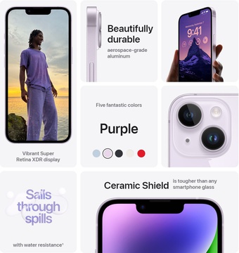 Apple iPhone 14 128GB Purple (MPV03)