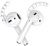 Ahastyle Silicone Ear Hooks White (AHA-01140-WHT)