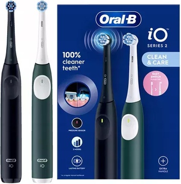 Oral-B iO Series 2 DUO Night Black + Forest Green iOS2d.2ZZ9.0