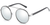 Classic Vintage Gothic Steampunk Silver Frame/Silver Glasses