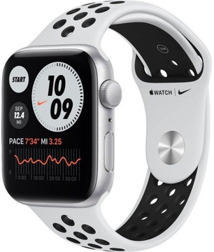 Apple Watch Nike SE 44mm Silver Aluminum Case with Pure Platinum/Black Nike Sport Band (MYYH2)