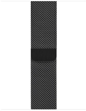Apple Watch Series 5 GPS + Cellular 40mm Space Black Stainless Steel Case with Space Black Milanese Loop (MWWX2, MWX92)