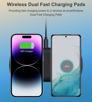 Choetech 5-Coil Dual Fast Wireless Charger