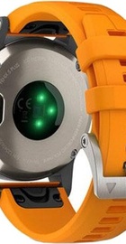 Garmin Fenix 5 Plus Sapphire Titanium with Solar Flare Orange Band