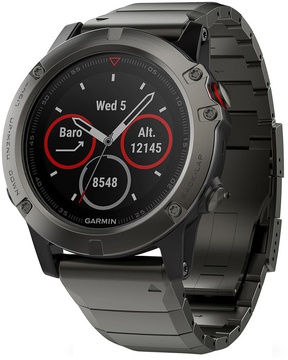 Garmin Fenix 5x GPS Sapphire Slate Gray Metal Band (010-01733-03)