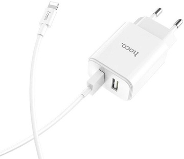 Hoco C62A Victoria 2USB 2.1А White