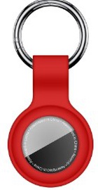 AirTag Silicone Key Ring Red