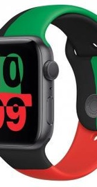 Apple Watch Series 6 GPS 44mm Black Unity Aluminum Case with Sport Band (MJ6P3)