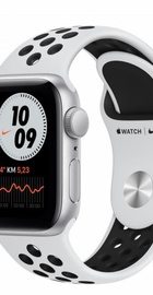 Apple Watch Nike SE GPS 44mm Silver Alum Case with Pure Platinum/Black Nike Sport Band (MKQ73)