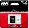 Goodram 128 GB microSDXC class 10 UHS-I + SD Adapter (SDU128GXCUHS1AGRR10)