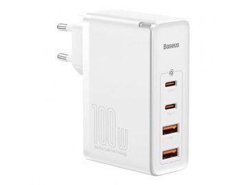 Baseus GaN2 Pro Q.C 2C + Charger Type-C Cable 100W White (CCGAN2P-L02)