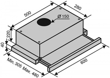 Ventolux GARDA 60 BK (750) SMD LED