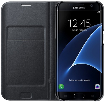 Samsung LED View Cover for Galaxy S7 Edge G935 (EF-NG935PBEGRU) Black