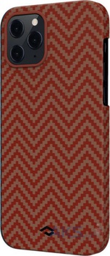 Pitaka MagEZ Case Herringbone Red/Orange for iPhone 12 Pro Max (KI1207PM)
