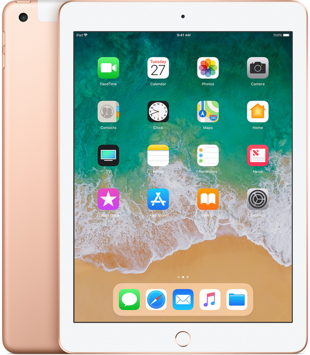 Buy New Tablet Apple iPad 2018 Wi-Fi + Cellular 32GB Gold (MRM52