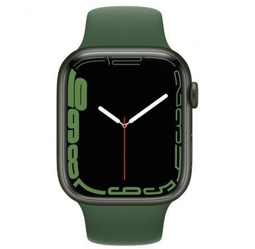Apple Watch Series 7 GPS + Cellular 45mm Green Aluminum Case with Clover Sport Band (MKJ93, MKJR3)