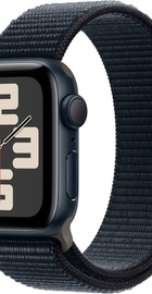Apple Watch SE 2 GPS 40mm Midnight Aluminium Case with Midnight Sport Loop (MRE03)
