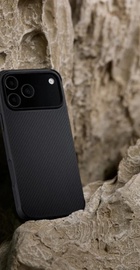 Pitaka Aramid ProGuard Case for iPhone 17 Pro 600D Black/Grey [Twill] (KI1701MGP)
