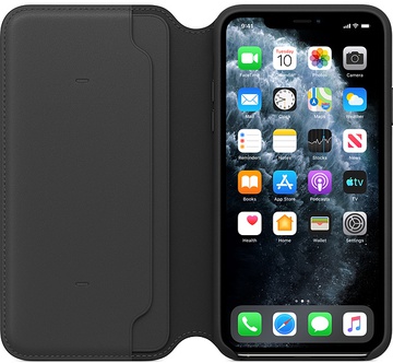 Apple iPhone 11 Pro Max Leather Folio - Black (MX082)