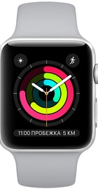 Apple Watch 42mm Series 3 GPS Silver Aluminum Case with Fog Sport Band (MQL02)