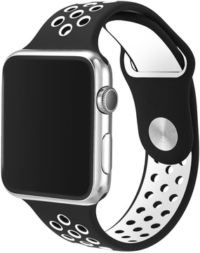 Apple Watch 42mm/44mm/45mm/46mm/49mm Sport Band Nike Black/White (copy)