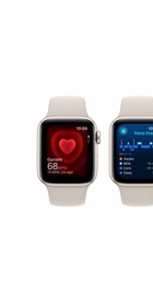 Apple Watch SE 2 GPS 40mm Starlight Aluminium Case with Starlight Sport Band S/M (MR9U3)