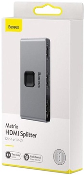 Baseus Matrix HDMI Splitter Space Grey (CAHUB-BC0G)