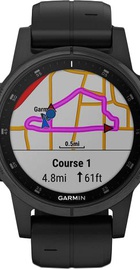 Garmin Fenix 5S Plus Sapphire Black with Black Silicone (010-01987-78)