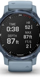 Garmin Descent Mk2S Mineral Blue with Sea Foam Silicone Band (010-02403-07)