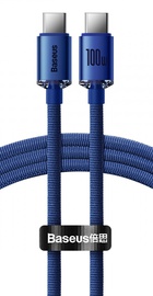 Baseus Crystal Shine Series Type-C to Type-C 100W (1.2m) Blue (CAJY000603)